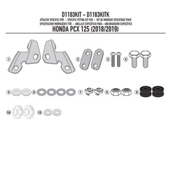 KAPPA D1163KITK MOCOWANIE SZYBY 1163DTK, 1129DTK HONDA PCX 125 (18 > 20)