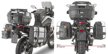 GIVI PLO2145MK STELAŻ KUFRÓW BOCZNYCH MONOKEY - YAMAHA TÉNÉRÉ 700 (19 > 22)