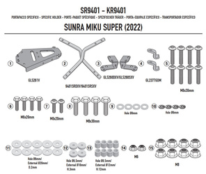 GIVI SR9401 STELAŻ KUFRA CENTRALNEGO MONOLOCK (BEZ PŁYTY) - Miku Super (22)