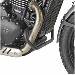KAPPA KN6424 GMOLE OSŁONY SILNIKA TRIUMPH SCRAMBLER 400 X '24-, SPEED 400 '24-, CZARNE