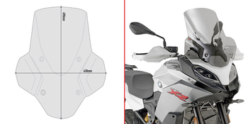 GIVI D5137S SZYBA DYMIONA 49 x 43 cm (H x W) - BMW F 900 XR (20 > 22)
