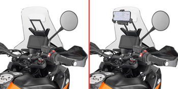 GIVI FB7716 RAMKA / WSPORNIK GPS SMARTPHONE - KTM 790 Adventure (23) / 890 Adventure (23)