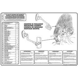 KAPPA KD45 MOCOWANIE SZYBY KA621 i KA620 UNIWERSALNA WYSOKA NAKED BIKE