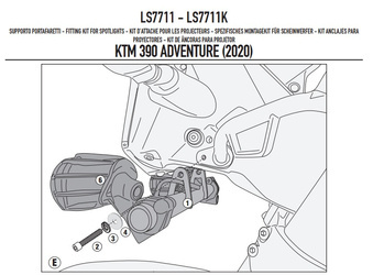 KAPPA LS7711K MOCOWANIE HALOGENÓW - KTM 390 ADVENTURE (20 > 22)