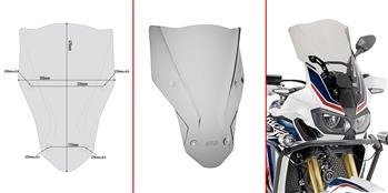 GIVI D1144S SZYBA DYMIONA 47,5 x 35 cm (H x W) HONDA CRF 1000L AFRICA TWIN (16>19)