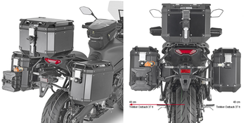 GIVI PLO2159CAM STELAŻ KUFRÓW BOCZNYCH ONE-FIT CAM - YAMAHA Tracer 9 (21 > 22)