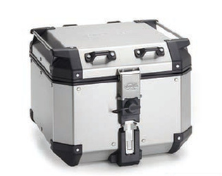 KAPPA KVG42A KUFER CENTRALNY 42L MONOKEY K'VOYAGER ALUMINIOWY SREBRNY