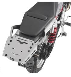 GIVI SRA8209 STELAŻ KUFRA CENTRALNEGO (ANODOWANE ALUMINIUM) MOTO GUZZI V 85 TT '24- ALUMINIOWY MONOKEY