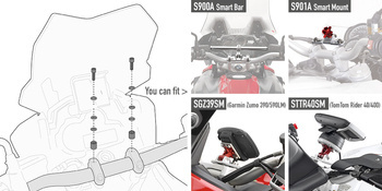GIVI 02SKIT ZESTAW MONTAŻOWY DO MOCOWANIA SMART BAR HONDA / SUZUKI / KAWASAKI