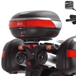 GIVI E528 STELAŻ KUFRA CENTRALNEGO Z PŁYTĄ MONOKEY - SUZUKI DL 650 / 1000 / KAWASAKI KLV 1000