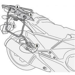 GIVI PLX1120 STELAŻ KUFRÓW BOCZNYCH V35 / K33 - HONDA INTEGRA 700 (12 - 13)