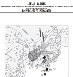 KAPPA LS5135K MOCOWANIE HALOGENÓW - BMW R 1250 RT (19 > 20)