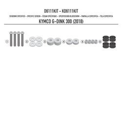 GIVI D6111KIT MOCOWANIE SZYBY 6111DT - KYMCO G-Dink 300 (18 > 19)