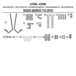 GIVI A3109A MOCOWANIE SZYBY SUZUKI Address 110 (15 > 18)