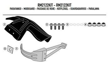 GIVI RM2122KIT KIT MONTAŻOWY RM01 / RM02 - YAMAHA MT-09 Tracer (15 > 17)