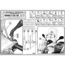 GIVI A183A MOCOWANIE SZYBY 183A HONDA @ 125-150 (00 > 03)