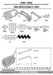 KAPPA KR9055 STELAŻ KUFRA CENTRALNEGO BEZ PŁYTY - ROYAL ENFIELD - Scram 411 (22)
