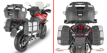 GIVI PLO6421MK STELAŻ KUFRÓW BOCZNYCH ONE-FIT MONOKEY - Tiger Sport 660/800