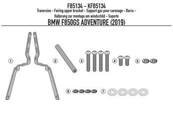 GIVI FB5134 RAMKA / WSPORNIK GPS SMARTPHONE - BMW F 850 GS Adventure (19 >20)