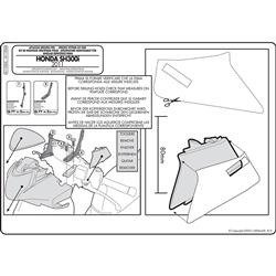 GIVI A1100A MOCOWANIE SZYBY 307A 308A HONDA SH 300i (11 > 14)
