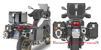 GIVI PL5127CAM STELAŻ KUFRÓW BOCZNYCH OUTBACK - BMW F 750 GS / F 850