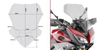 GIVI D2122S SZYBA DYMIONA 48 x 42 cm (H x W) YAMAHA MT-09 Tracer (15 > 17)