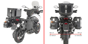 GIVI PLOS8717CAM STELAŻ KUFRÓW BOCZNYCH OUTBACK EVO -  BENELLI TRK702 (23) / TRK702 X (23)