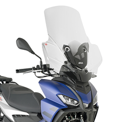GIVI SZYBA PRZEZROCZYSTA 74 x 61 cm (H x W) / POTRZEBA D6711KIT - APRILIA SR GT 125-200 (22 > 23)