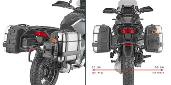 GIVI PLO8208MK STELAŻ KUFRÓW BOCZNYCH ONE-FIT MK - MOTO GUZZI STELVIO