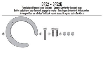 GIVI BF52 MOCOWANIE TANKLOCK KAWASAKI Z 750 (03 > 06)