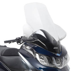 GIVI SZYBA PRZEZROCZYSTA 85,5 x 69 cm (H x W) – PIAGGIO X10 125-350-500 (12 > 16)