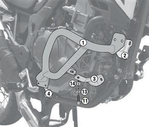 GIVI (WYCOFANY) TN1151 GMOLE HONDA CRF1000L AFRICA TWIN DCT (16 > 17)