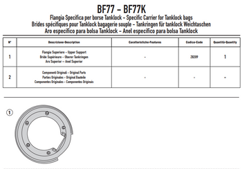 KAPPA BF77K MOCOWANIE TANKLOCK DUCATI