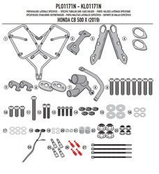 GIVI PLO1171N BAZA MONTAŻOWA POD KUFRY (BEZ MOCOWAŃ)- HONDA CB 500 X (19 - 20)