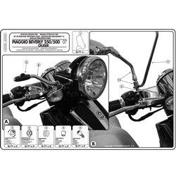 GIVI A352A MOCOWANIE SZYBY 352A PIAGGIO Beverly Cruiser 250-500 (07 > 11)