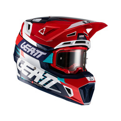 LEATT KASK 7.5 V22 + GOGLE VELOCITY 4.5 ROYAL