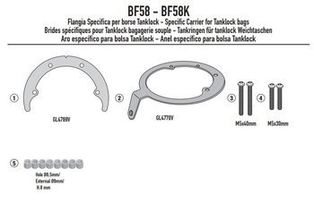 GIVI BF58 MOCOWANIE TANKLOCK VOGE VALICO 500DS (21 > 23)