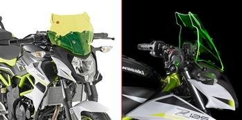 GIVI 4125GR SZYBA TYPU 'LIME' 27,5 x 33,5 cm (H x W) / POTRZEBNY KIT A4125A KAWASAKI Z125 (19)