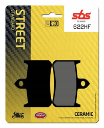 SBS PROMOCJA KLOCKI HAMULCOWE KH187 STREET STANDART CERAMIC HONDA RS 250R '91-'92, RVF 400RR '90-'96 KOLOR CZARNY