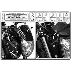 GIVI A170A MOCOWANIE SZYBY 247N 247A SUZUKI GSR 600 (08 > 11)