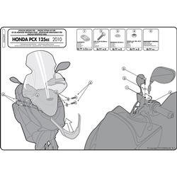 GIVI D323KIT MOCOWANIE SZYBY 323DT HONDA PCX 125-150 (10 > 13)