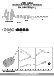 GIVI A7068A MOCOWANIE SZYBY 7056DT SYM Joyride 300 (22 > 23)