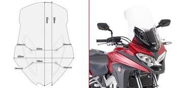 GIVI D1157ST SZYBA PRZEZROCZYSTA 55,5 x 42 cm (H X W) HONDA Crossrunner 800 (17 > 20)