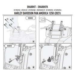 KAPPA MOCOWANIE SZYBY 8400DTK - HARLEY DAVIDSON Pan America 1250 (21 > 22)